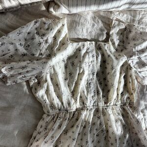 Square Neck Floral Ditsy Dress